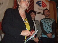 Předsedkyně Sociálně demokratických žen Jindřiška Maršová. Ke své straně byla - co se týče otevřenosti ženám - kritická.