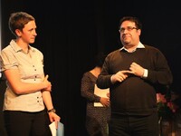 Petr Just a moderátorka Petra Bílková Petr Just a moderátorka Petra Bílková